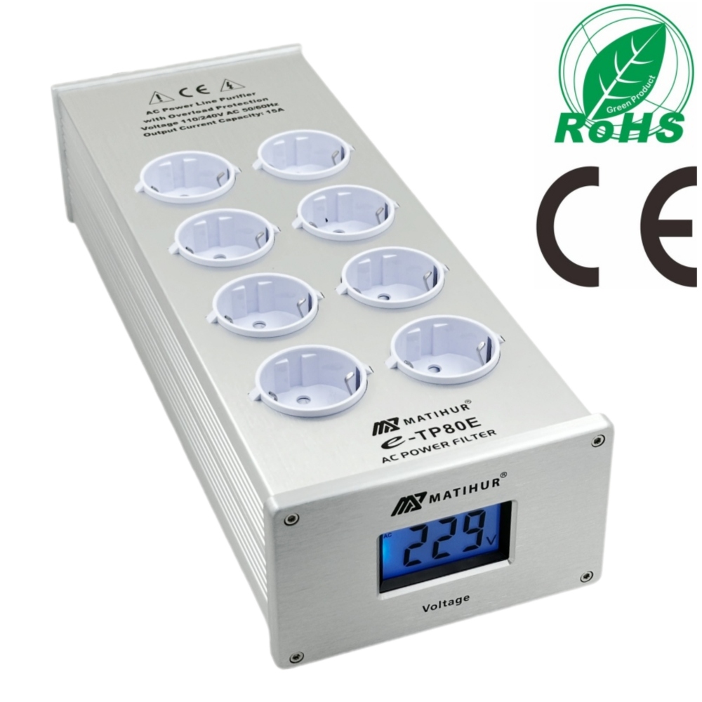 Ac Surge Protector - MATIHUR e-TP80 Áudio Ruído Filtro de