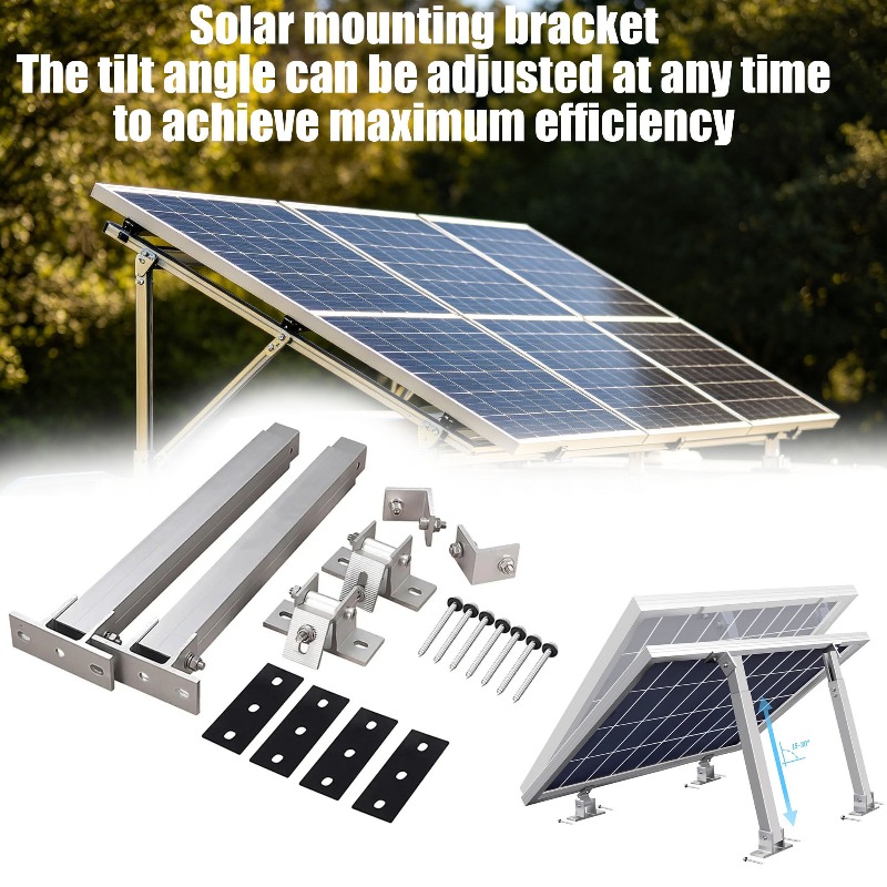 Solar Panel Tilt Mount - Suportes ajustáveis de 26 polegadas para