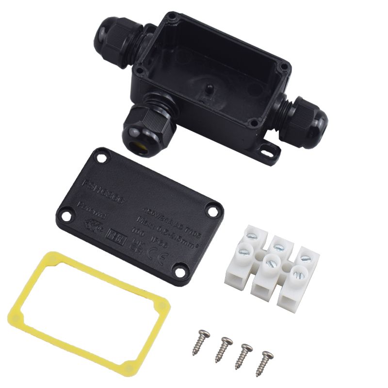 Cable Gland Waterproof - 3 vias ao ar livre impermeável