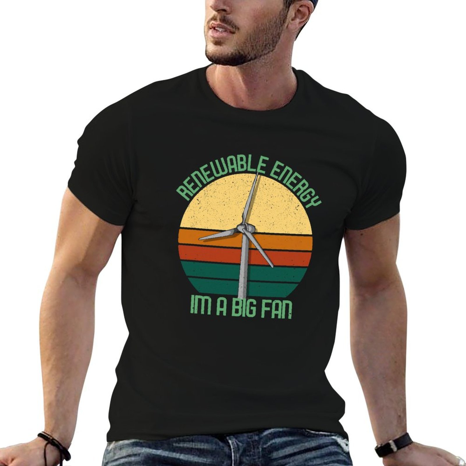 Renewable Energy In China - Camiseta vintage do Dia da Terra