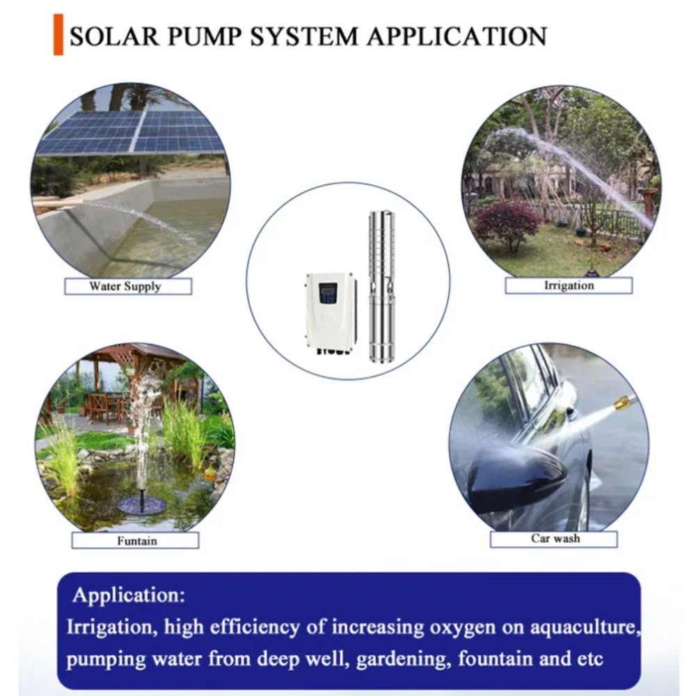 Solar Water Pump - Bomba Solar Submersível de Poço Profundo