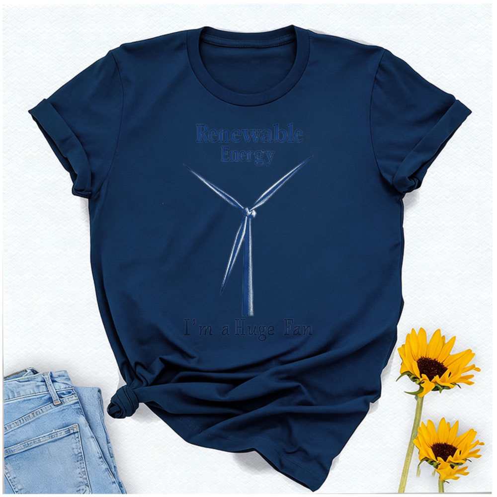 Camiseta de Algodão de Manga C - Renewable Energy In China avaliação e preço