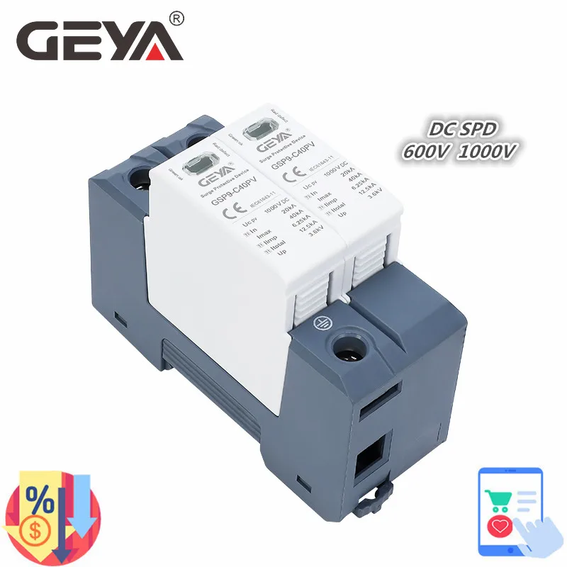 Geya gsp9 fotovoltaico dc spd  - Ac Surge Protector avaliação e preço