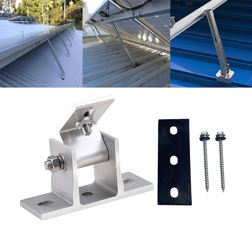 2 Peças de Suportes de Alumíni - Solar Panel Tilt Mount avaliação e preço