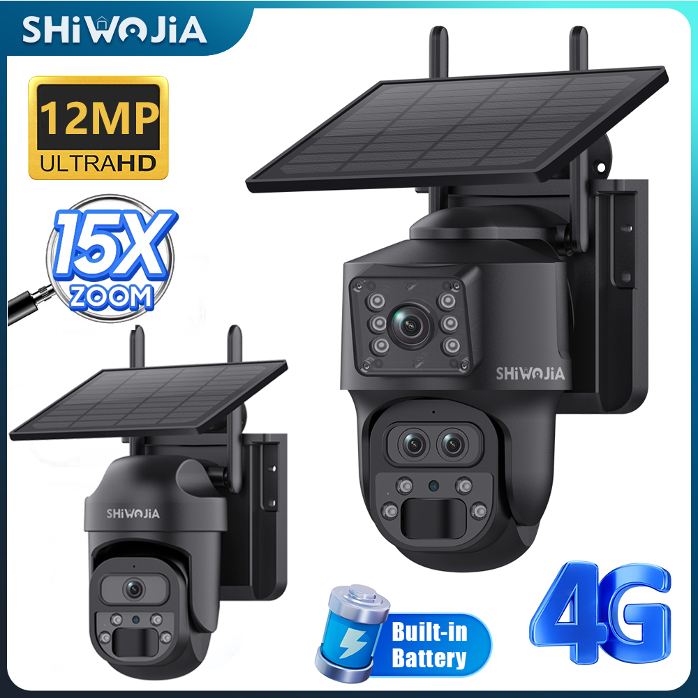 Câmera solar SHIWOJIA 15X ZOOM - Solar Panel Tilt Mount avaliação e preço