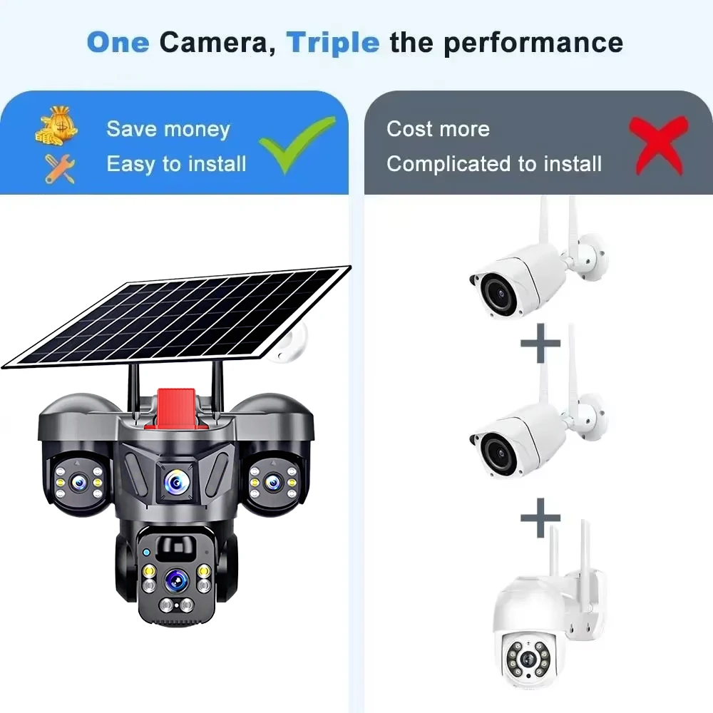 Kerui v380 pro ao ar livre ptz - Solar Panel Tilt Mount avaliação e preço