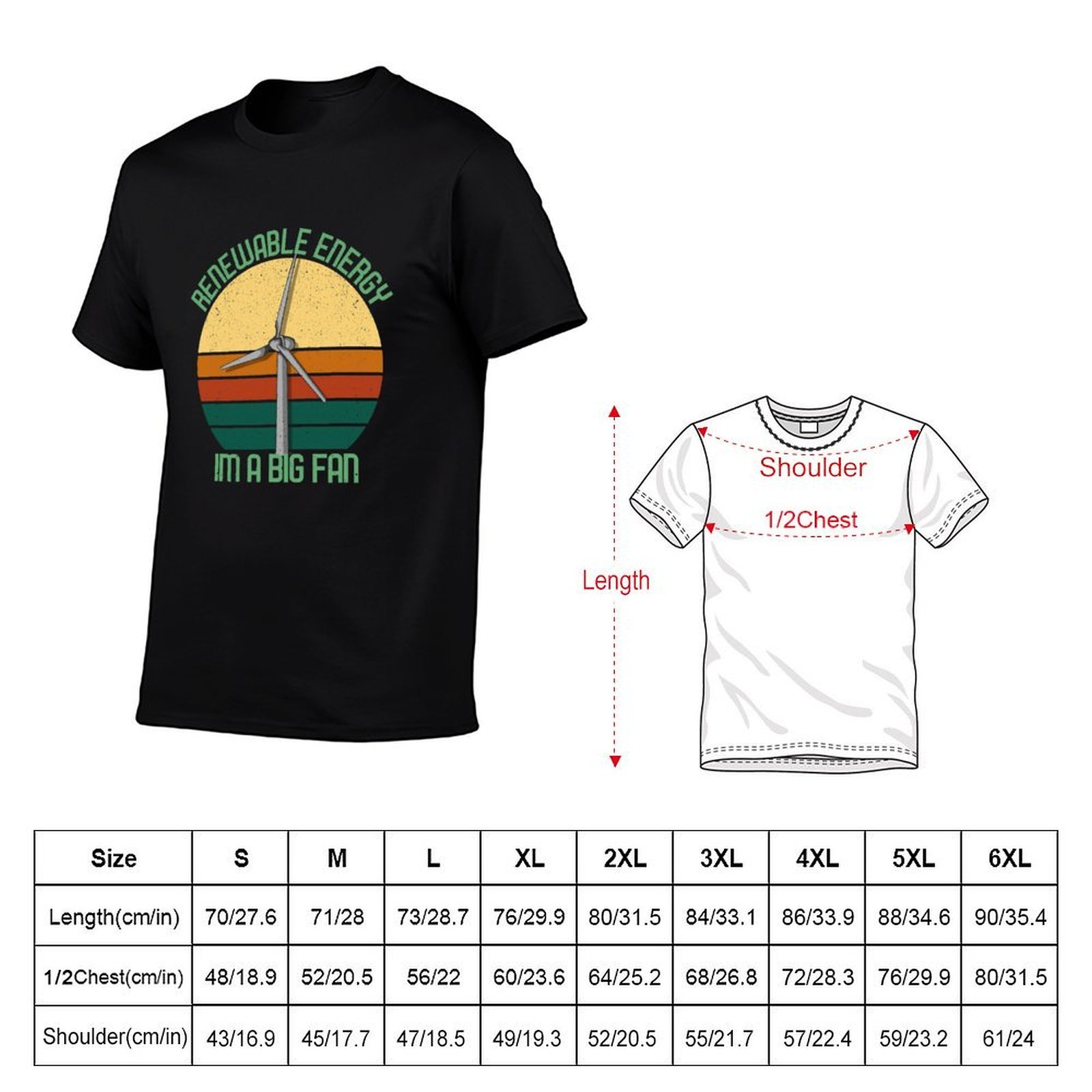 Camiseta Vintage com Estampa d - Renewable Energy In China avaliação e preço